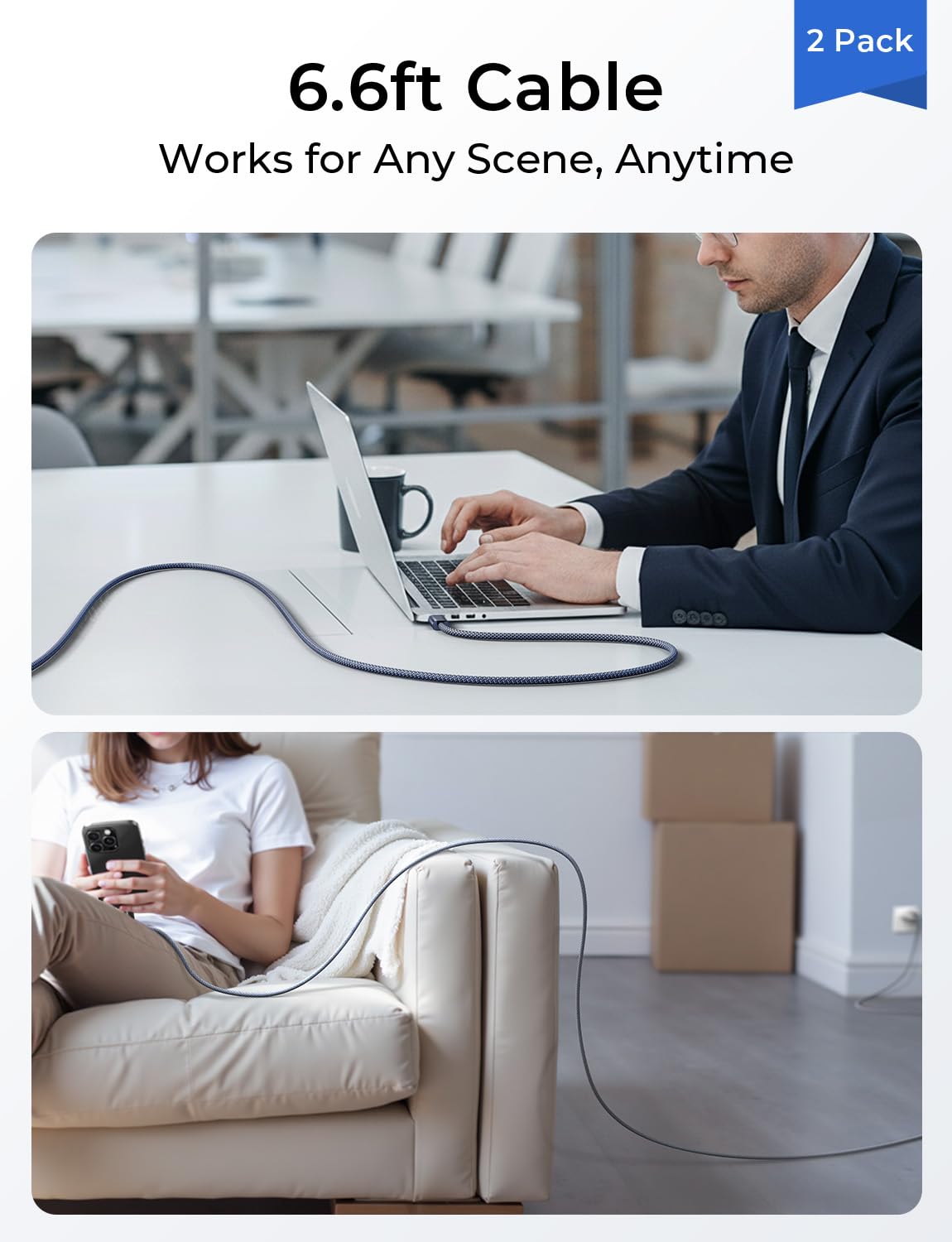 USB C to USB C Cable Fast Charging - Image 9